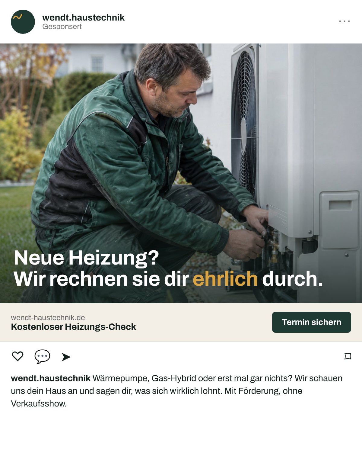Beispiel-Anzeige im Feed
